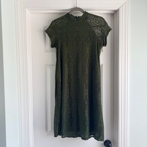 Laundry by Design Green Lace Midi Dress